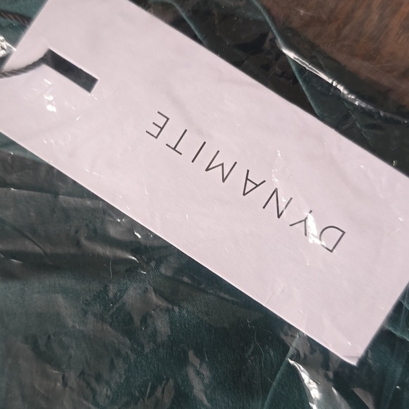 Dynamite-Dylan Satin Mock Neck Top - Picture 7 of 7